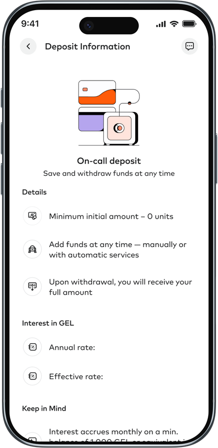 On-call deposit info